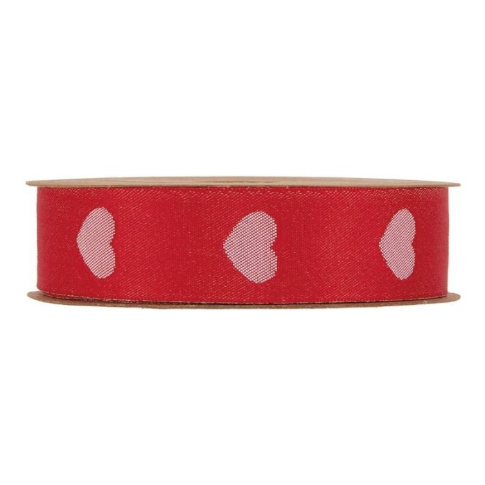 NASTRO CUORI MM25X20MT RED